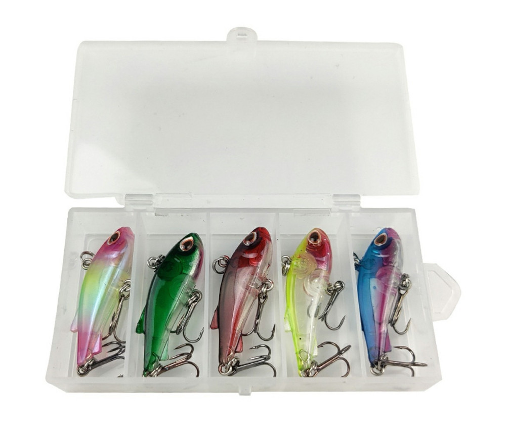 5 st Fiskedrag naturtrogen simning Sjunkande Minnow bete sötvatten saltvatten