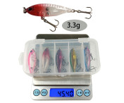 5 st Fiskedrag Sötvatten Havsfiske Flytande Minnow hårt bete med skallra