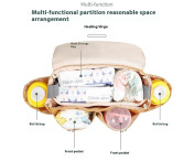 Vattentät Nylon Barnvagn Hängväska Baby Blöja Mjölk Flaska Förvaringsväska