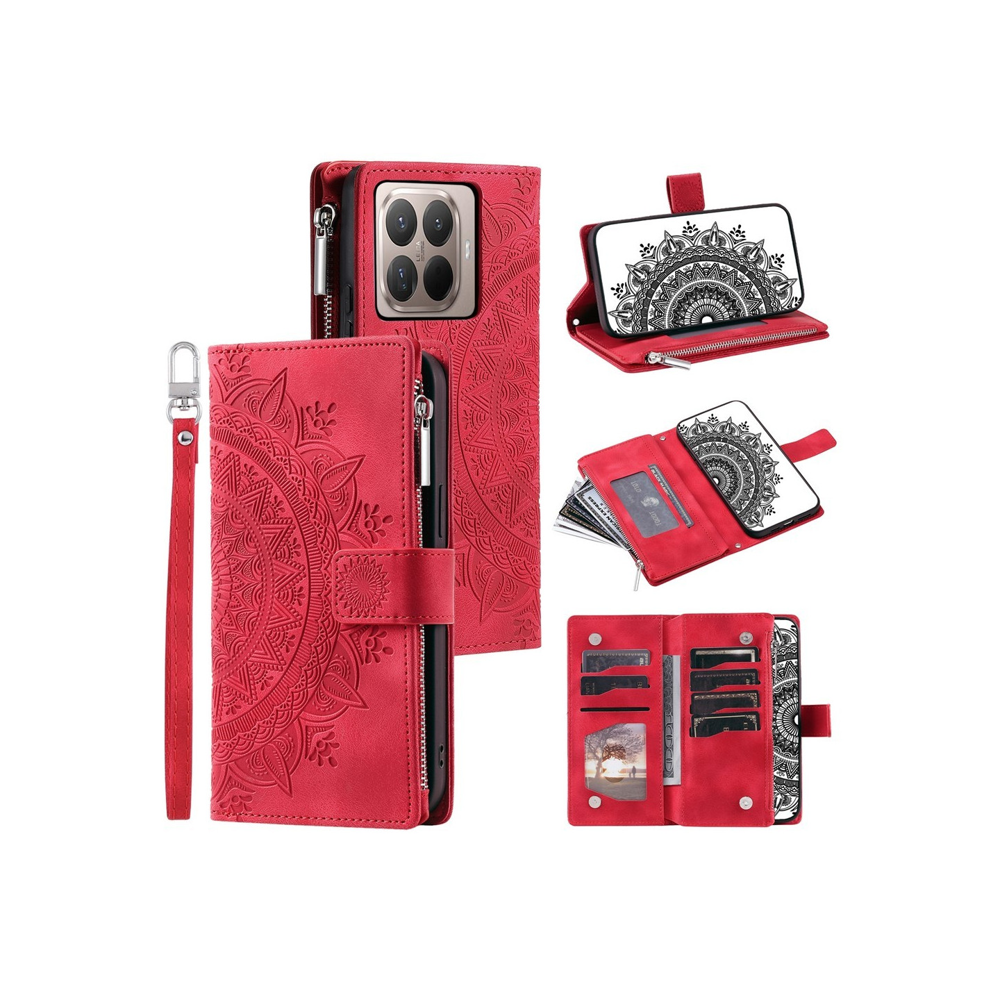 Til Xiaomi 17T Lommebokdeksel Mandala 
