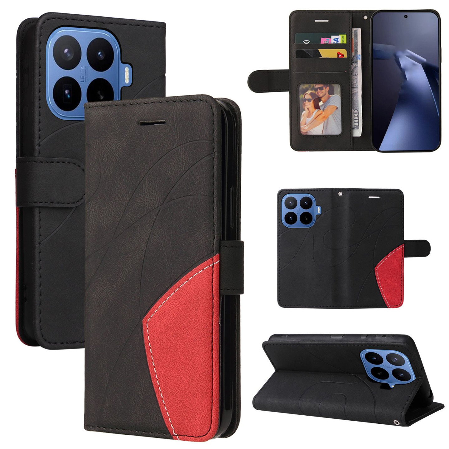 For Xiaomi 17T Phone Wallet Case Bi-colour