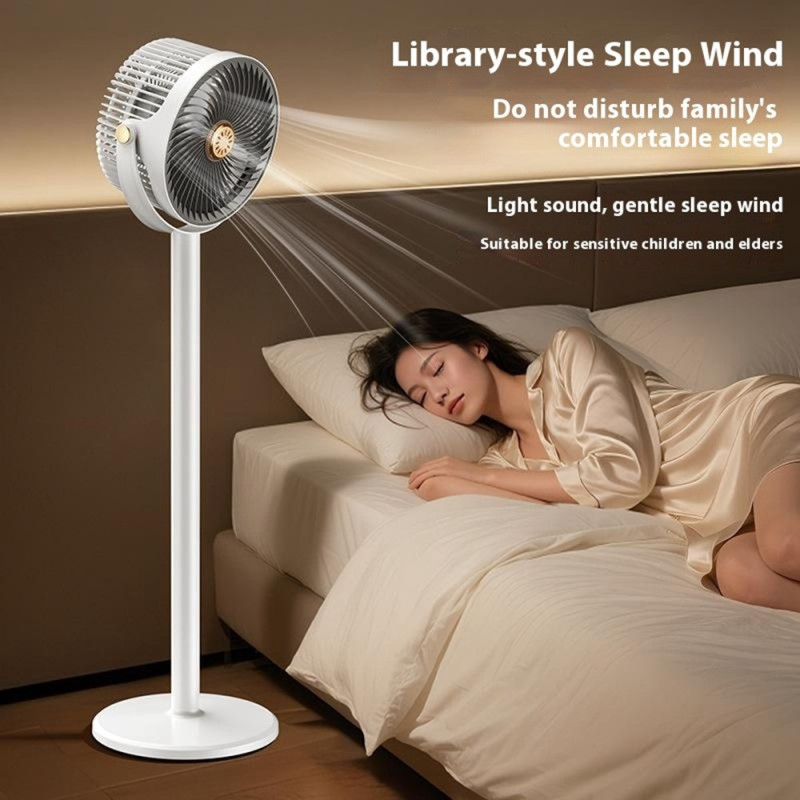 Retractable Fan USB Desk Floor Adjustable Height 5 Speeds Large Airflow
