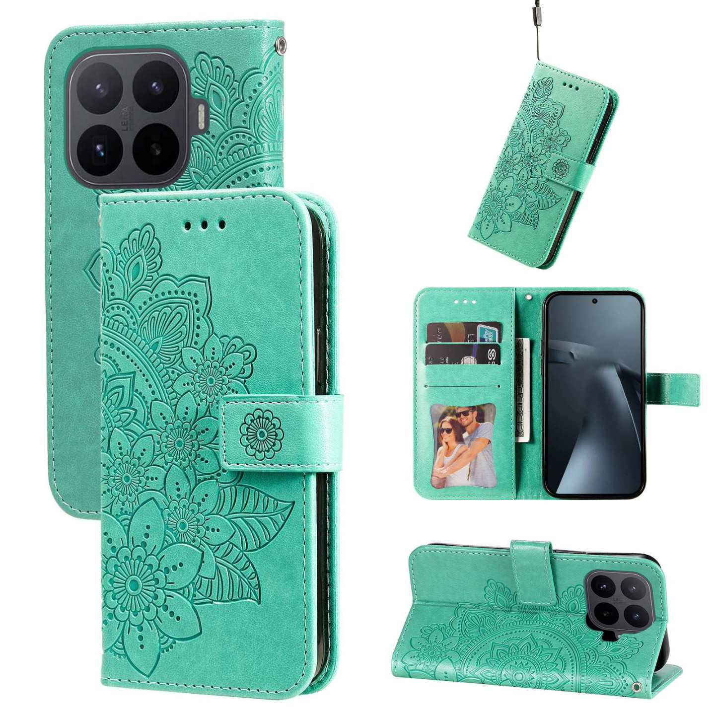 For Xiaomi 17T Phone Wallet Case Mandala 