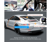 Bilkamera 3 objektiv vidvinkel 1080P HD bil DVR Dash Cam parkeringsmonitor