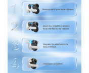 För Meta Quest 3S VR Face Mask Magnetisk kylfläkt Foam Pad Andas ansiktsskydd