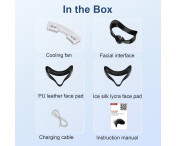 För Meta Quest 3S VR Face Mask Magnetisk kylfläkt Foam Pad Andas ansiktsskydd