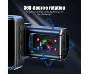 Fram och bak inspelning Dash Cam 1080P HD Night Vision Bilkamera Recorder