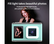 2,4" Skärm Dual Lens Videoinspelning CCD Digitalkamera med 32GB kort + Läsare - Vit