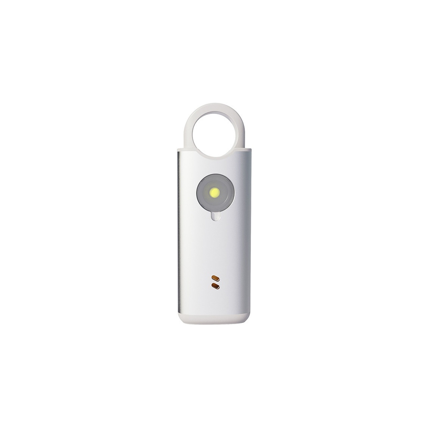 130 dB Emergency Alarm – Assault Protection / Self-Defense – Loud Personal Alarm – Silver