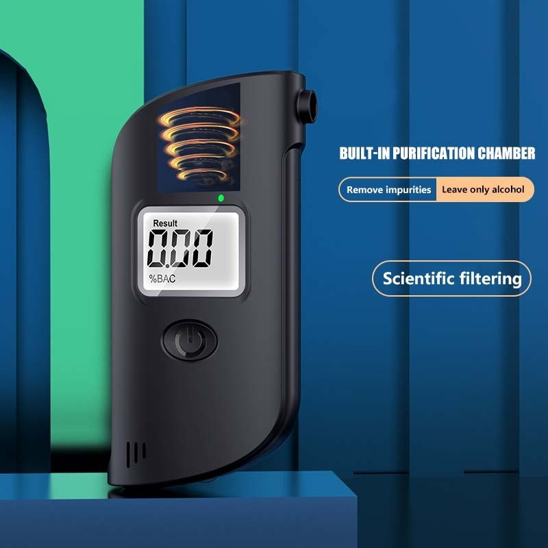 High-Precision Alcohol Tester – Digital Breathalyzer + 5 Mouthpieces