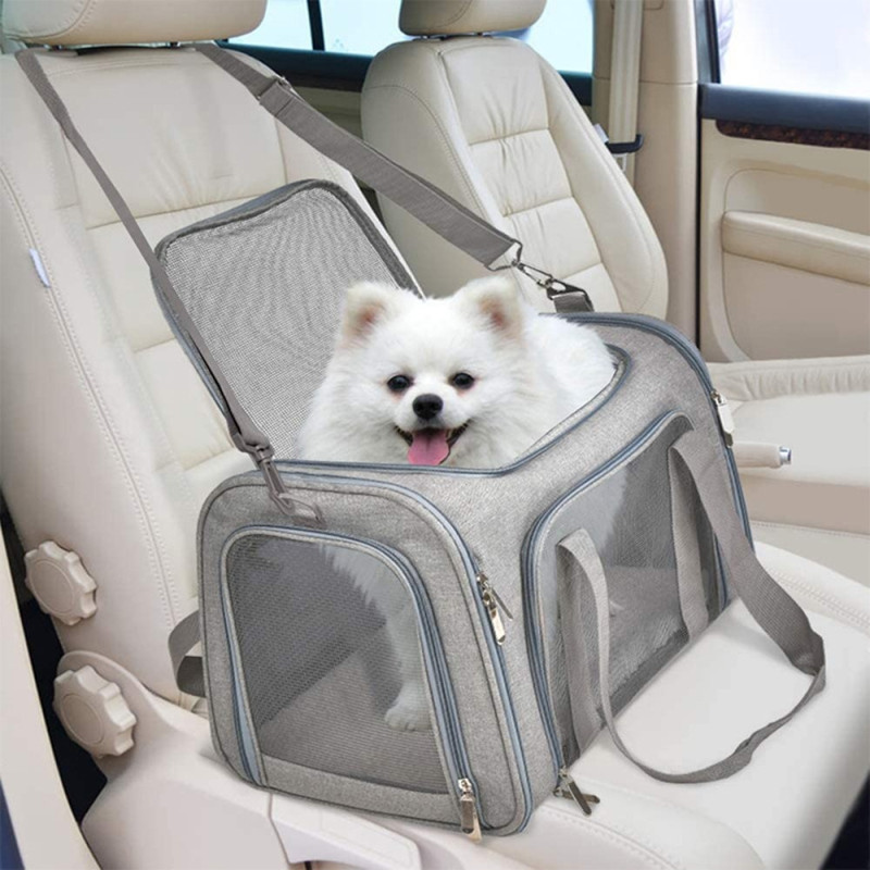 Airline-approved travel carrier for dogs and cats up to 8 kg (XL, 50 x 34 x 34 cm)
