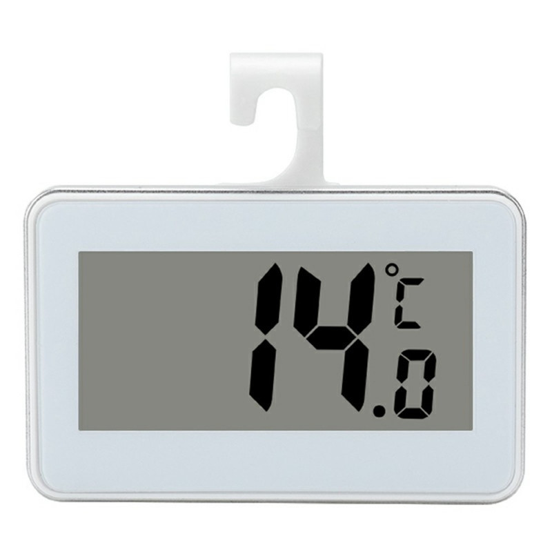 Digitalt kjøleskaps- og frysertermometer med LCD-skjerm, krok og magnet