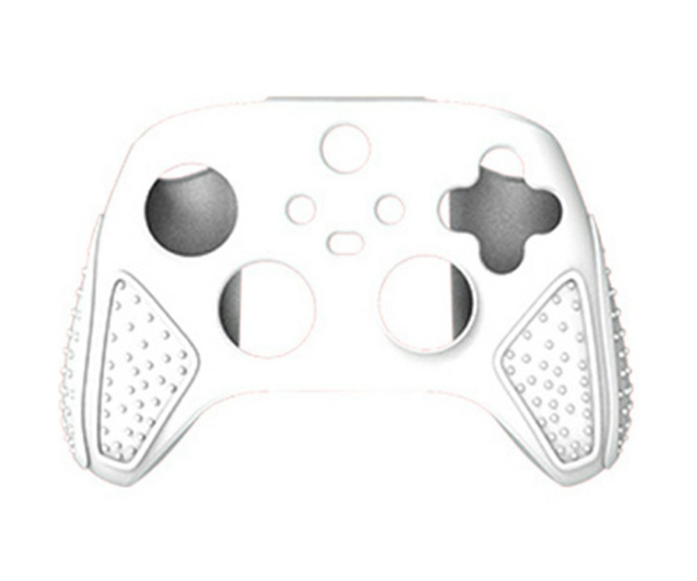 För Xbox Series S/X Game Controller Dammtätt silikonskydd Anti-halk Fodral - Vit