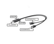 Laddarkabel kompatibel med Nintendo Switch OLED Joy-Con Controller 2 i 1 USB