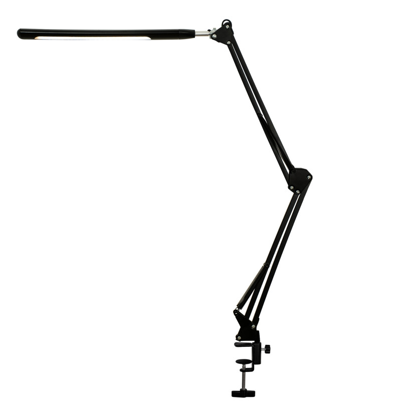 Dimbar LED-bordlampe med klemme – USB-drevet leselys