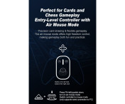 Bluetooth trådlös spelkontroll med mottagare Kompatibel med Steam PC Android iOS Nintendo Switch - Vit