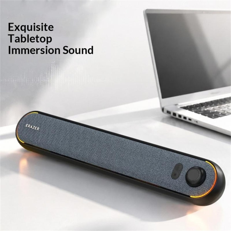 ERAZER Gaming Soundbar – RGB Lighting, Bluetooth 5.3, USB-Powered