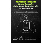 Bluetooth trådlös spelkontroll med mottagare Kompatibel med Steam PC Android iOS Nintendo Switch - Svart