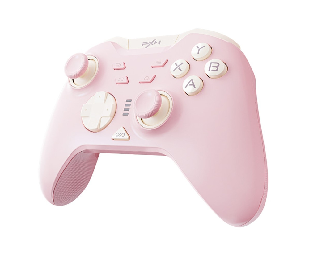 Bluetooth trådlös spelkontroll med mottagare Kompatibel med Steam PC Android iOS Nintendo Switch - Rosa