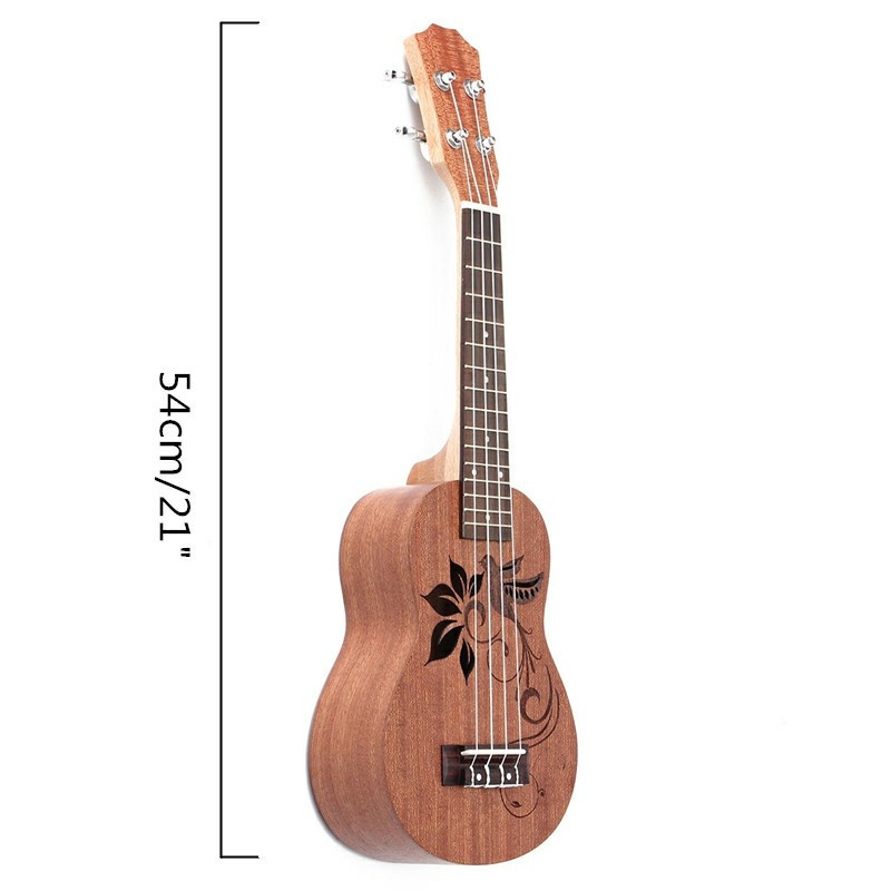 Sapele Ukulele 4-strenget musikinstrument