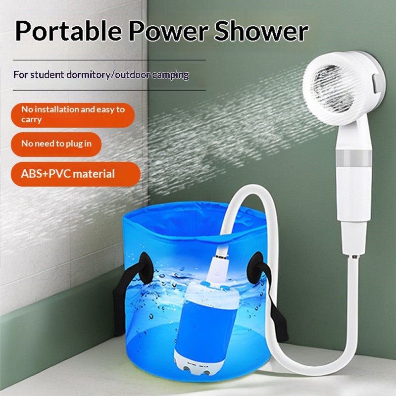 Portable Shower – Portable Electric Shower Pump for Camping, IPX7 Waterproof, Rechargeable