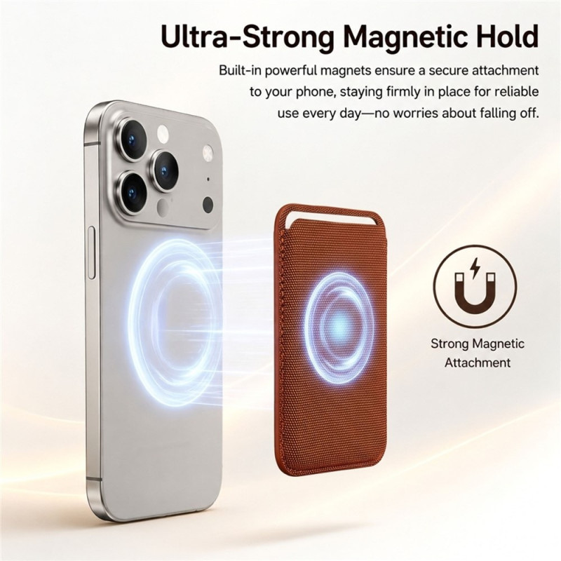 Ultra-thin Magnetic Card Holder for iPhone 17 and Later