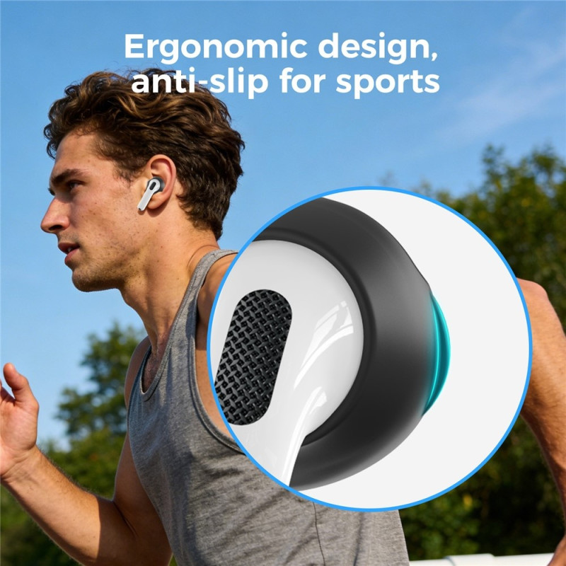 Anti-slip silicone ear tips for AirPods 4 – non-slip and noise-isolating.