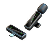 Trådlös Lavalier-mikrofon Brusreducerande 1 sändare + 1 mottagare - USB-C-kontakt