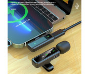 Trådlös Lavalier-mikrofon Brusreducerande 1 sändare + 1 mottagare - USB-C-kontakt