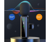 Trådlös Lavalier-mikrofon Brusreducerande 1 sändare + 1 mottagare - iP-kontakt