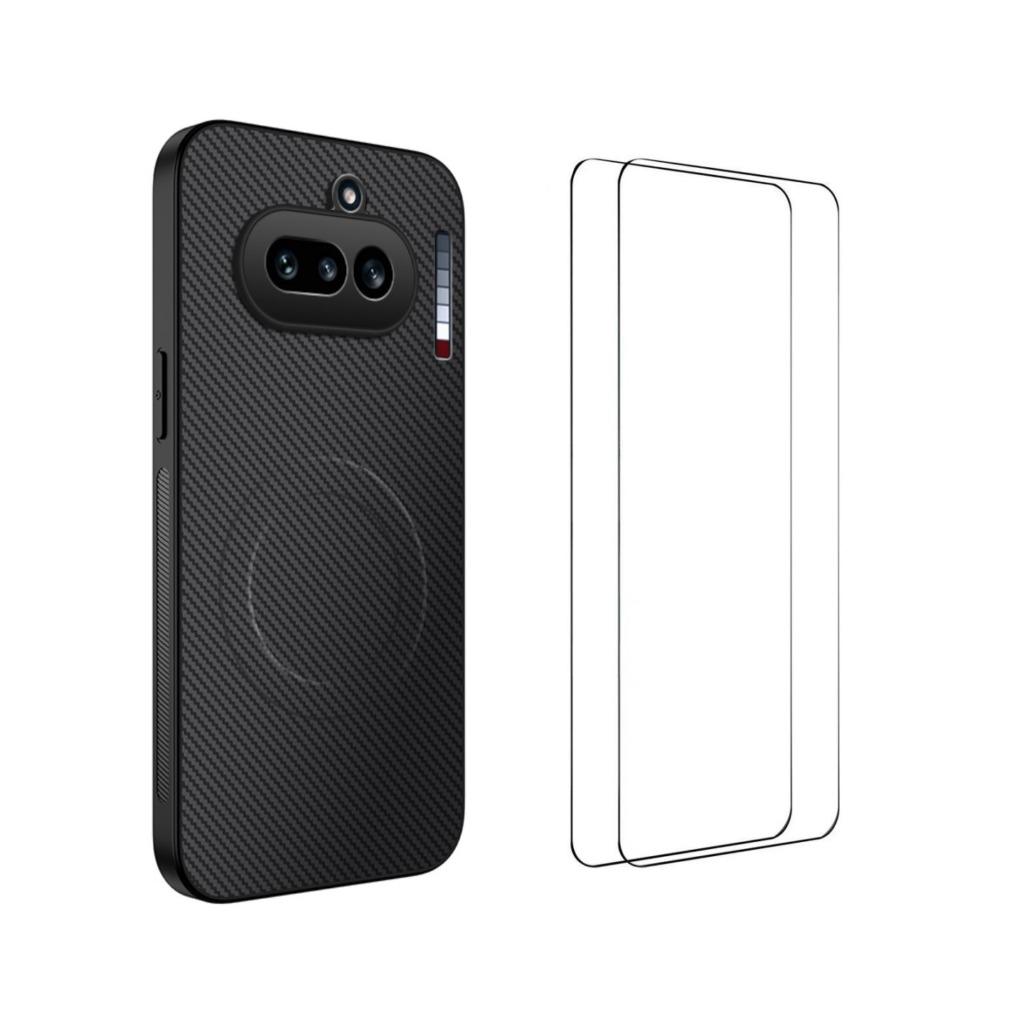 WANLONFENG Mobilcover med Skærmbeskyttere til Nothing Phone (4a)