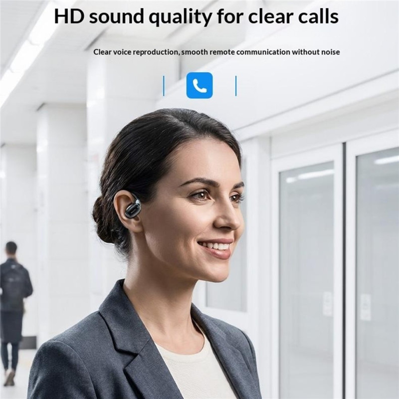 YESIDO-käännöskuulokkeet – Bluetooth-tekoälykäännös, avoin rakenne – Valkoinen