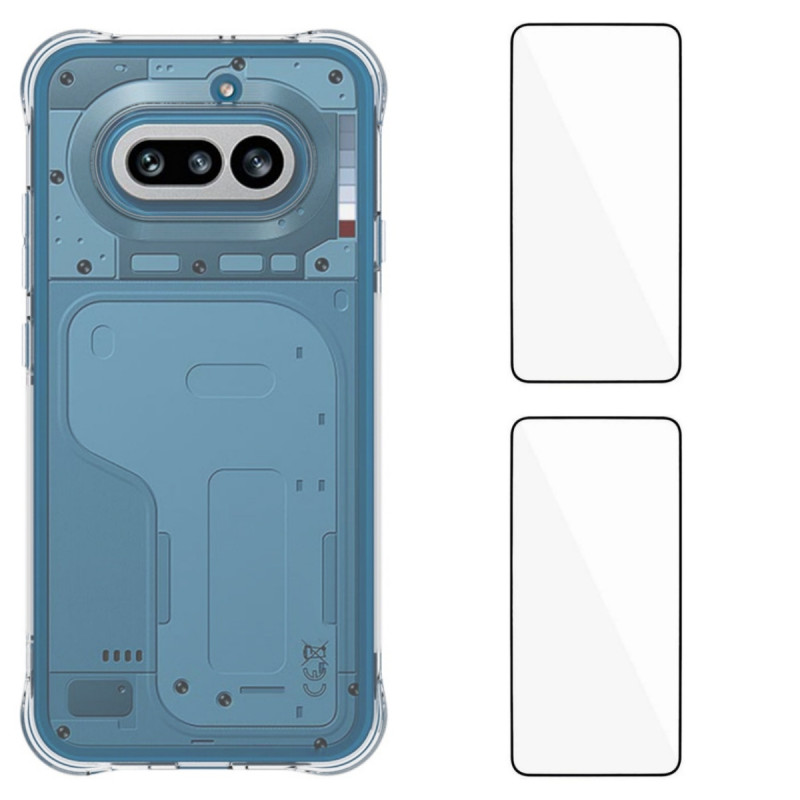 WANLONFENG Mobilcover med Skærmbeskytter til Nothing Phone (4a)