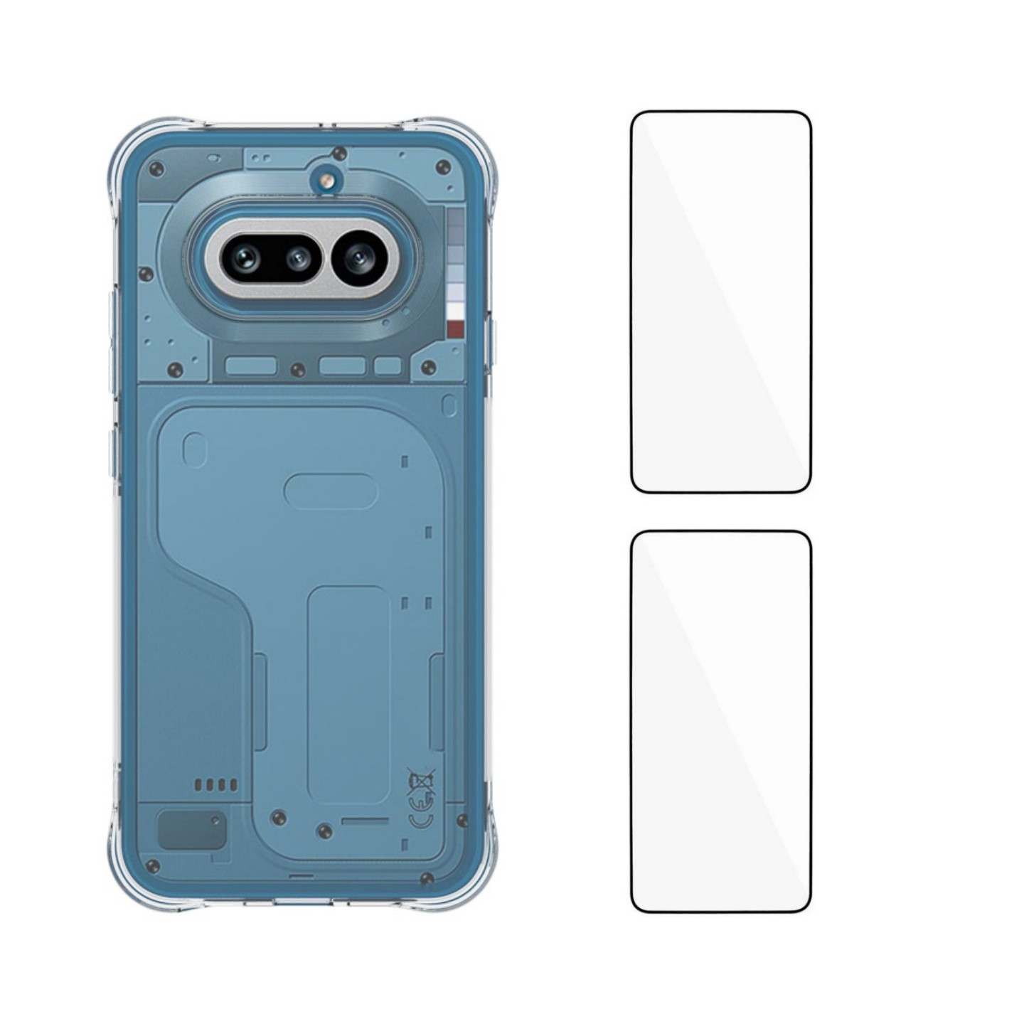 WANLONFENG Mobildeksel med Skjermbeskytter for Nothing Phone (4a)