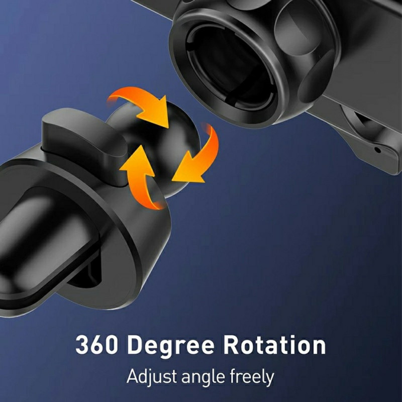Car Phone Holder – 4-Point Gravity Mount with 360° Rotation (Air Vent)