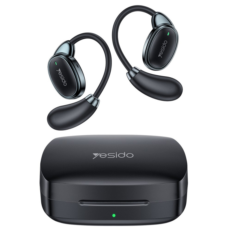 YESIDO Translation Headset – Bluetooth AI Translation Open-Ear – Black