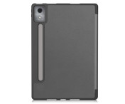 För Lenovo Idea Tab Pro Fodral Tri-Fold Stativ Skal med pennhållare - Grå