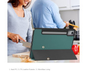 För Lenovo Idea Tab Pro Fodral Tri-Fold Stativ Skal med pennhållare