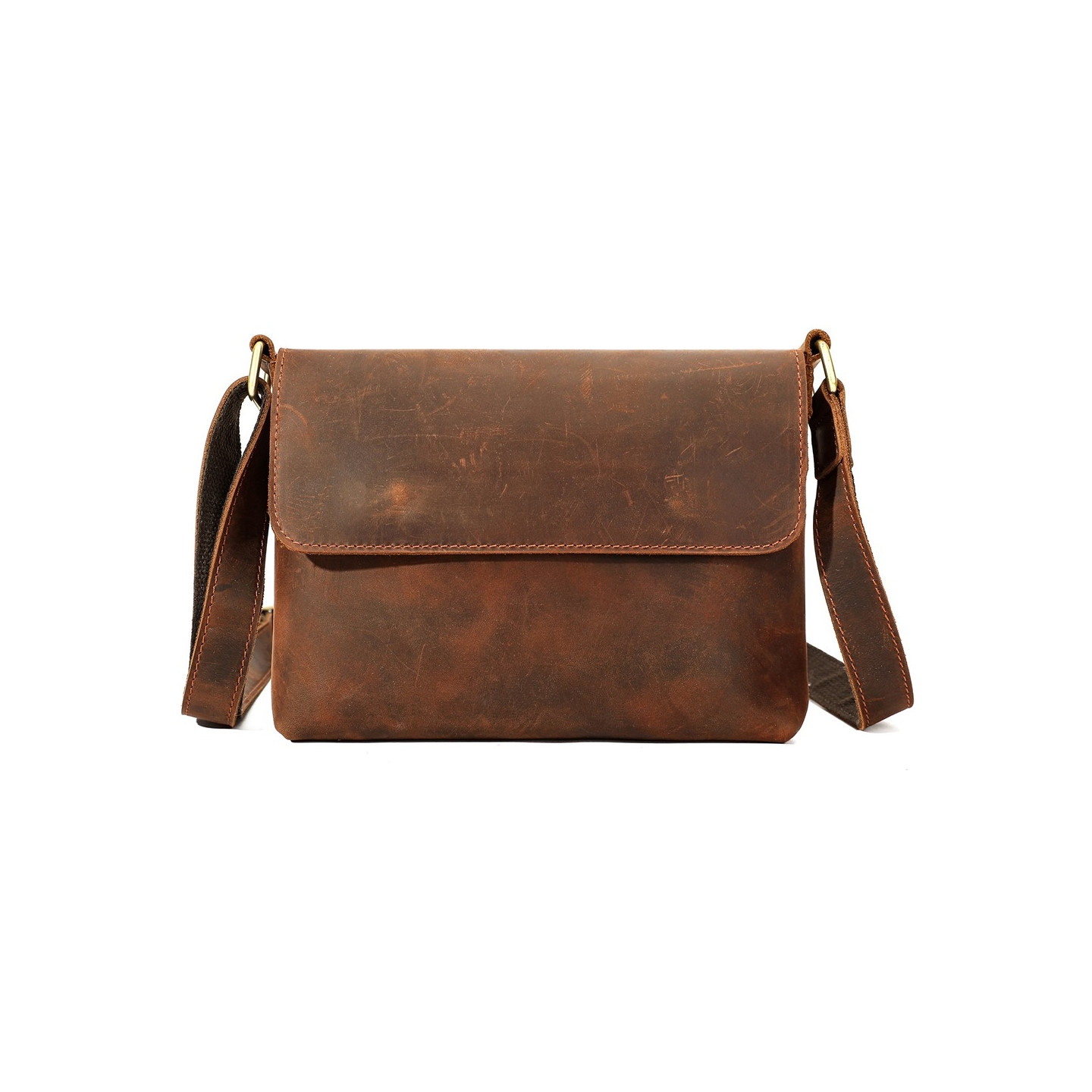 Multifunctional genuine cowhide leather shoulder bag