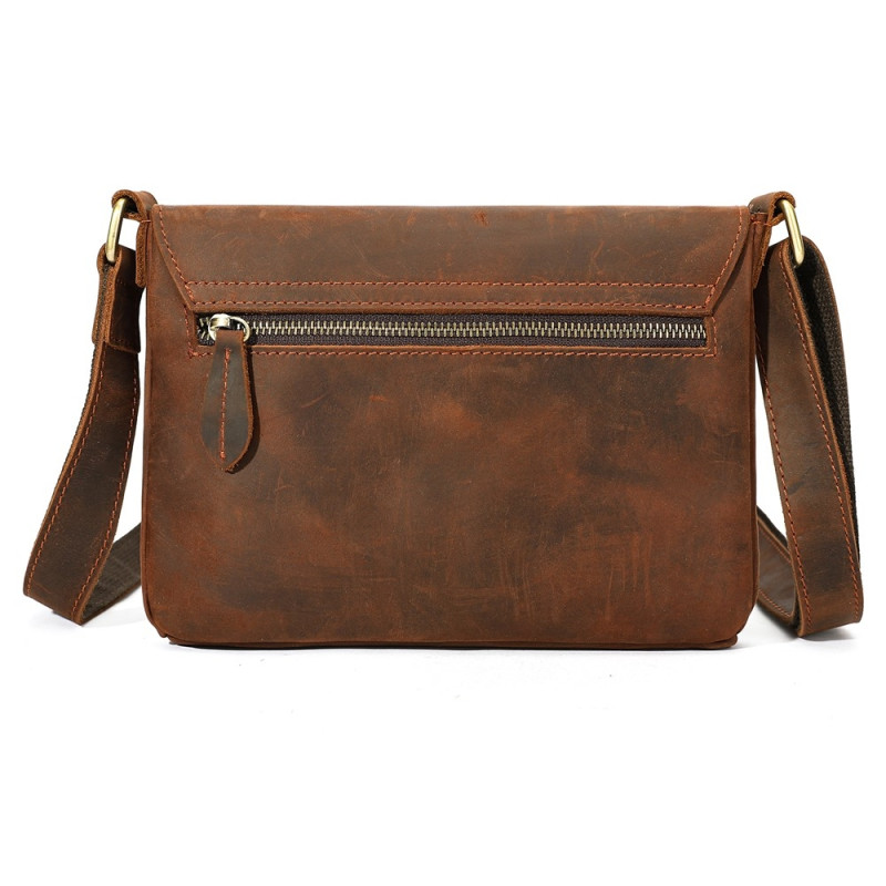 Multifunctional genuine cowhide leather shoulder bag