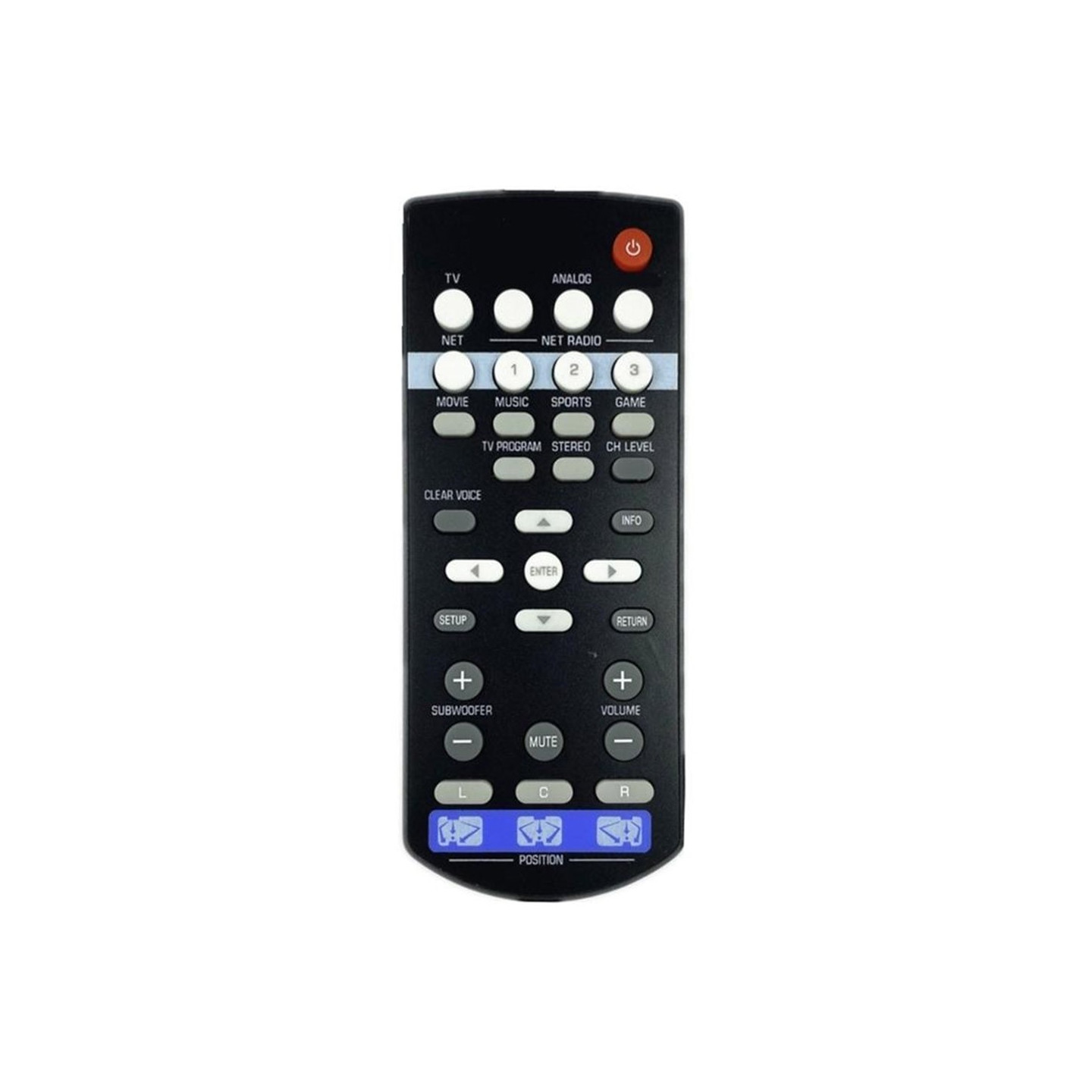 Erstatning fjernkontroll for FSR86 ZP80780 for Yamaha-lydplanke