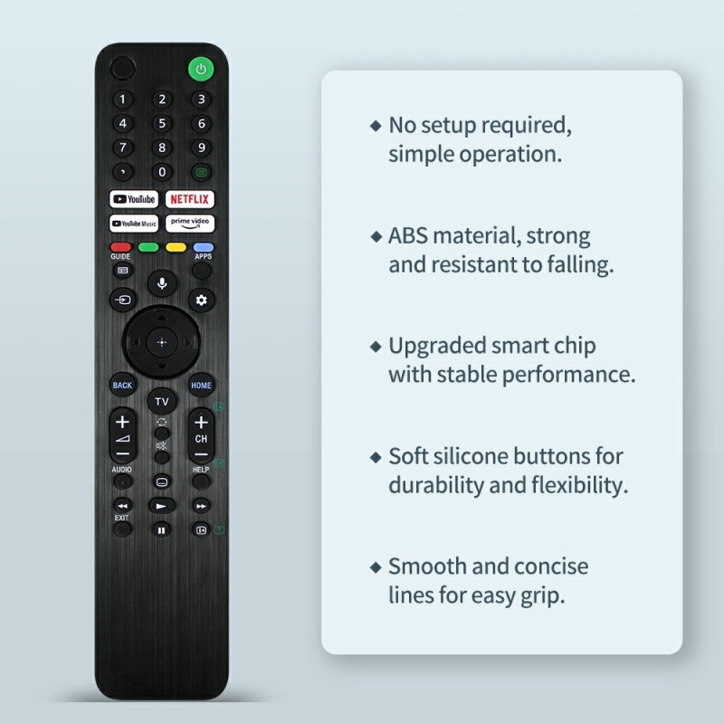 Remote Control Replacement for RMF-TX520P For Sony TV