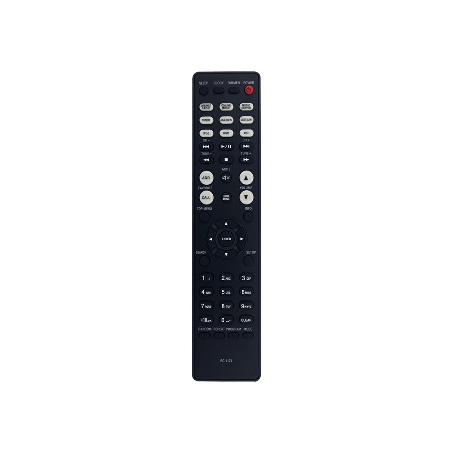 Remote Control Replacement RC-1174 For DENON Amplifier