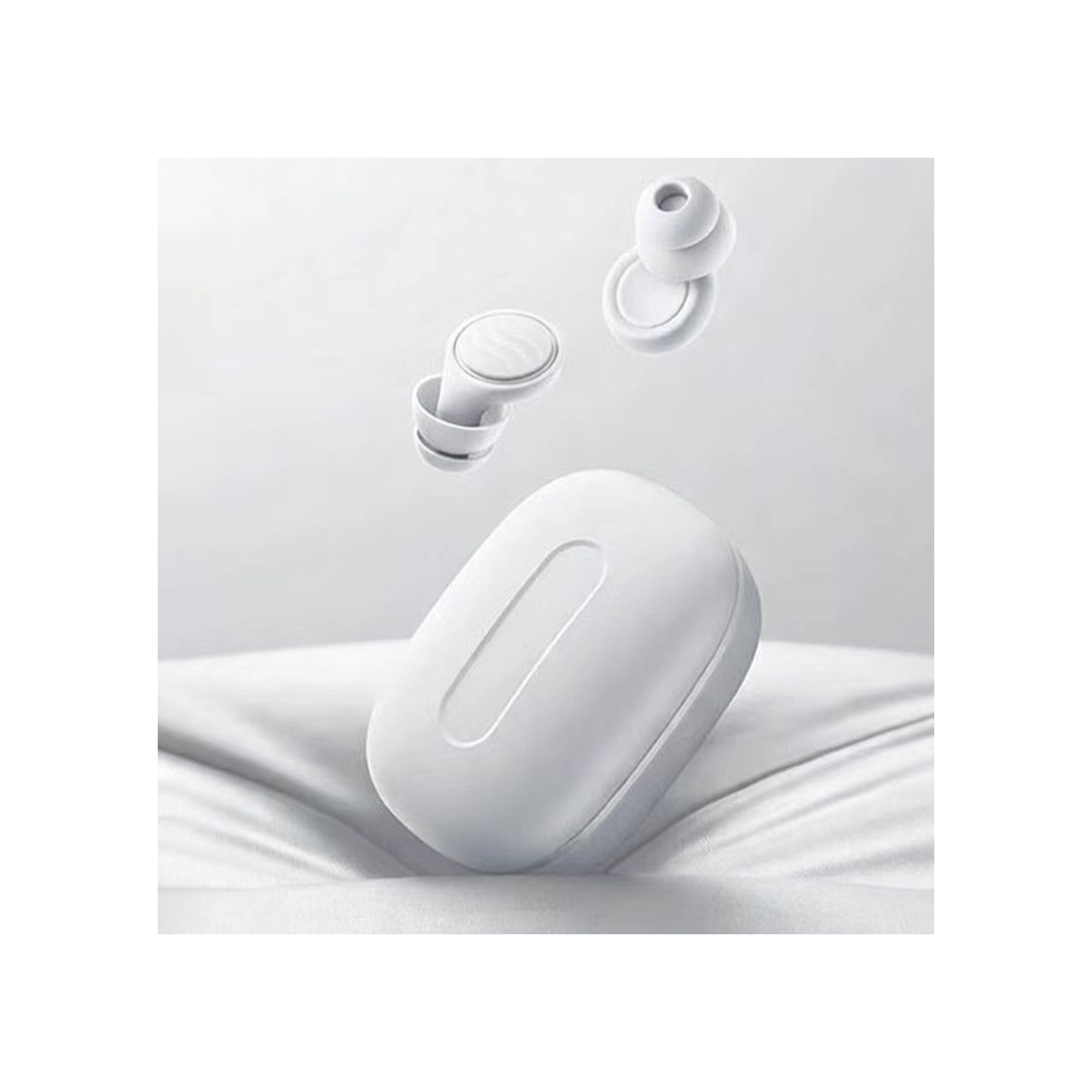 Sleep Headphones – In-ear Headphones for Sleeping – Earplugs with 50 dB Noise Reduction – White