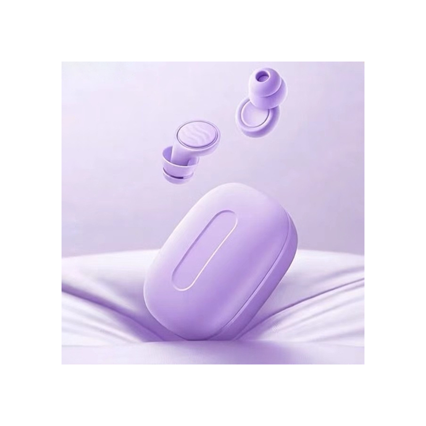 Sleep Headphones – In-ear Headphones for Sleeping – Earplugs with 50 dB Noise Reduction – Purple