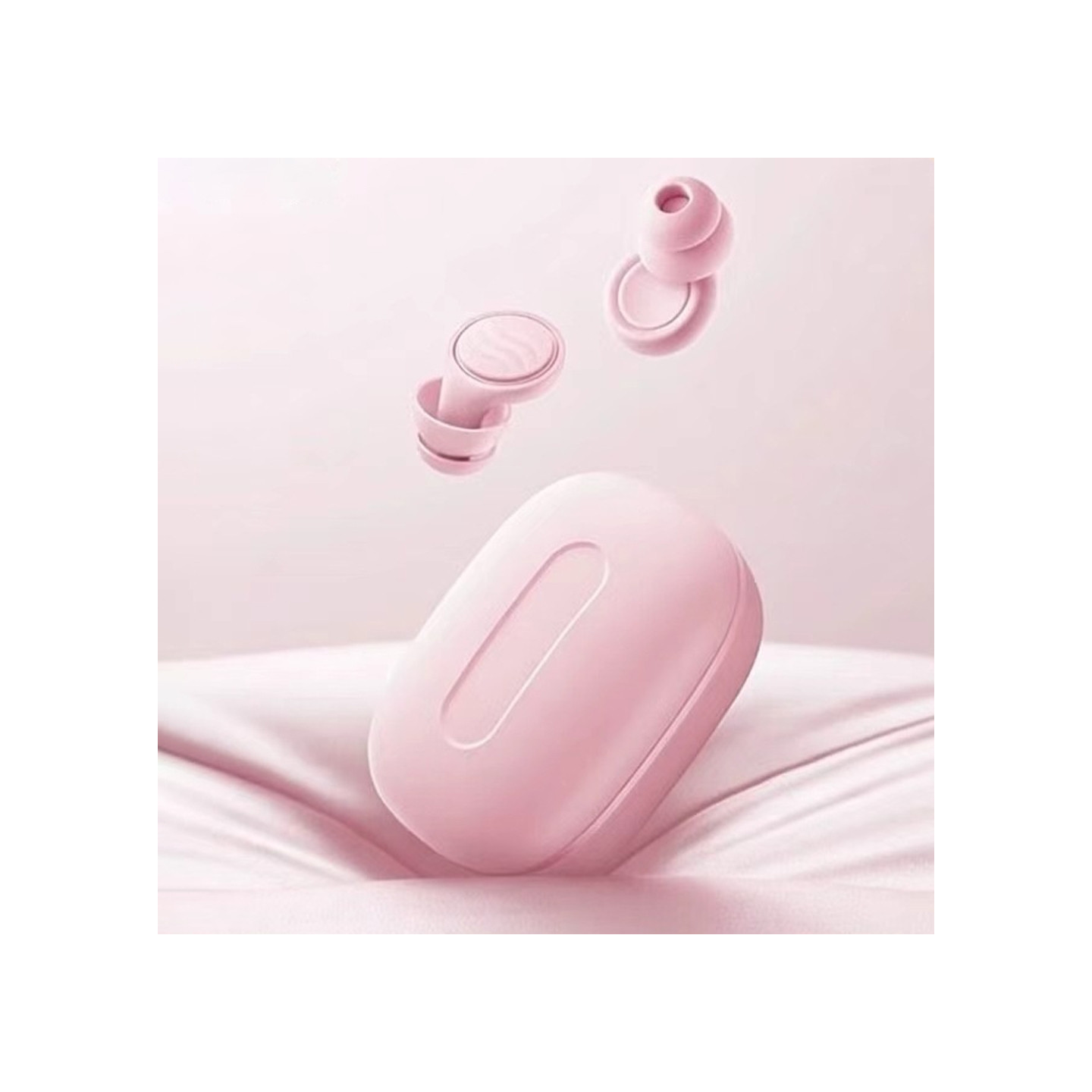 Søvn hodetelefoner – In-ear-hodetelefoner for søvn – Ørepropper med 50 dB støyreduksjon – Rosa