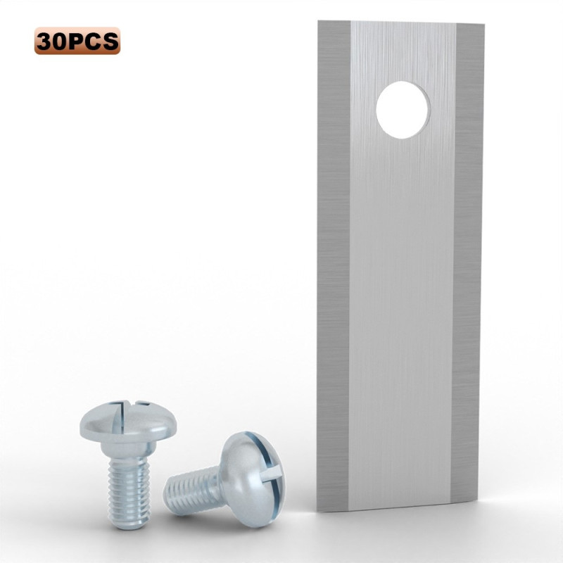 30 kniver til Stiga-robotgressklippere (reservedeler med ett hull), 44,5 x 16 mm