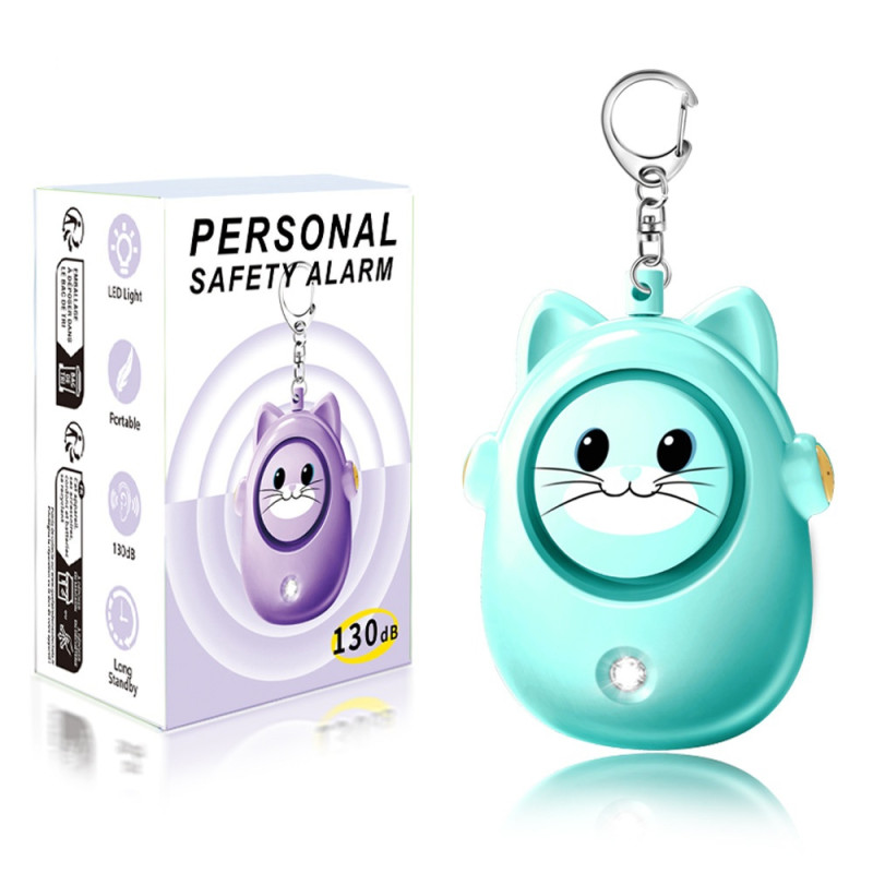 130 dB Safety Alarm – Emergency/Assault/Self-Defense – Loud Personal Alarm – Mint
