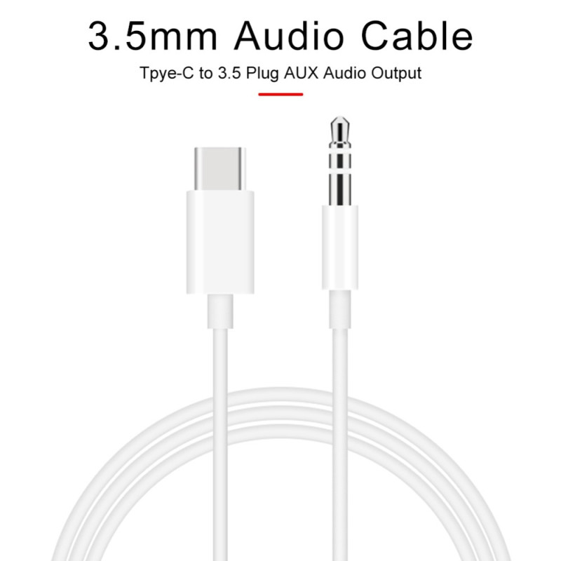 USB - C til 3,5 mm Audio Aux Adapterkabel