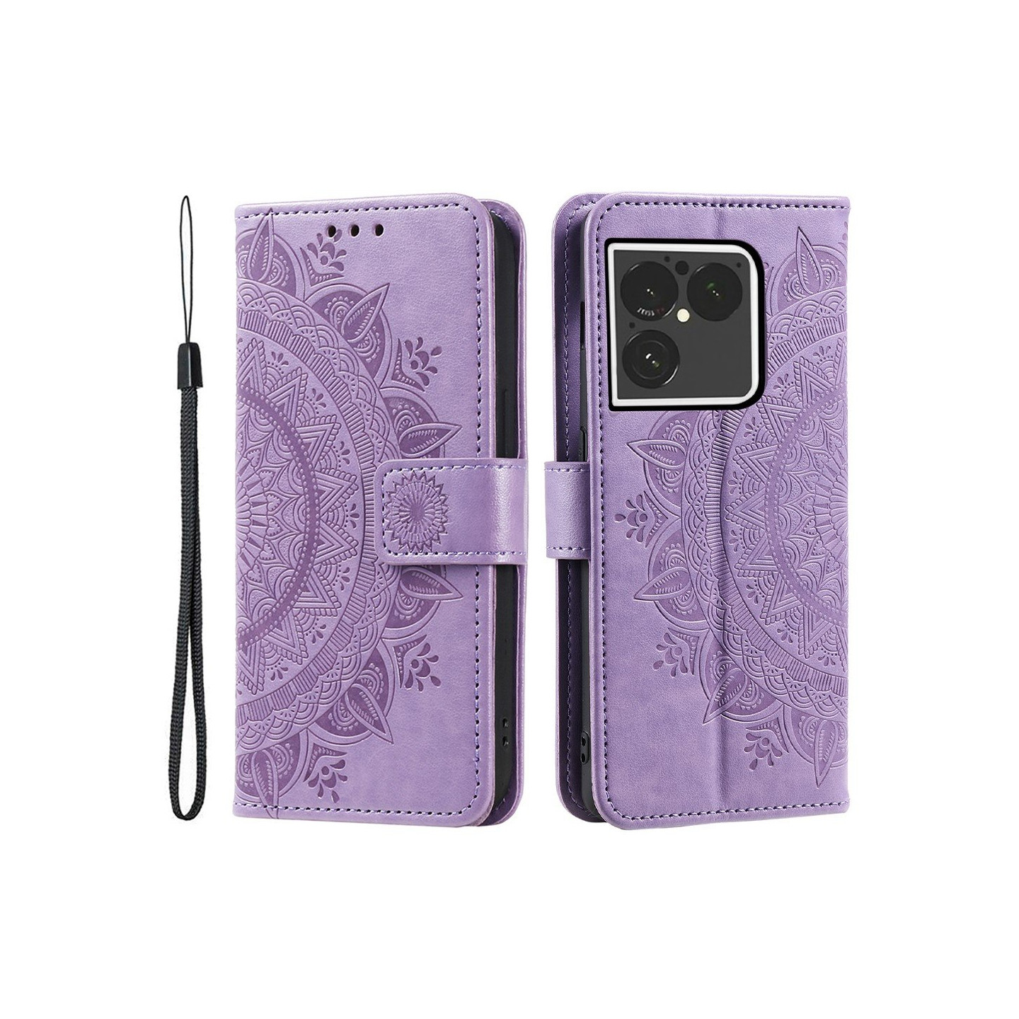 Stand Wallet Case with Wrist Strap for Sony Xperia 1 VIII